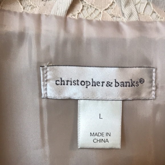 Christopher & Banks Lace-accented Zip-up Vest - Picture 4 of 13